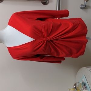 Casual Living size medium, longer than 3/4" sleeves, 95% cotton, NWOT